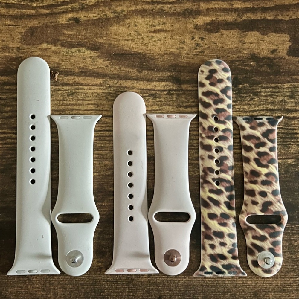 NWOT silicone sport watch bands
